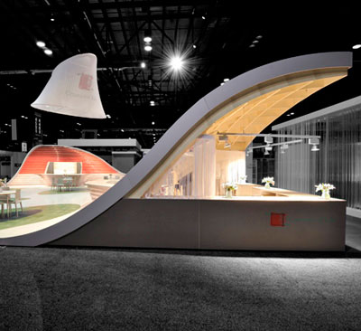 PiazzaCeramica "Ceramics of Italy’s booth by NY-based firm e+i studio."